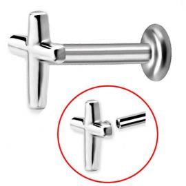 KREUZ UND LABRET MIT INNENGEWINDE