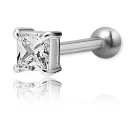 PIERCING BAR WITH CRYSTAL