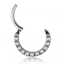 Ringe Clicker mit Premium Zirconia weiss