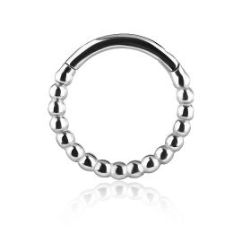 Bijou clicker avec boules pour piercing helix