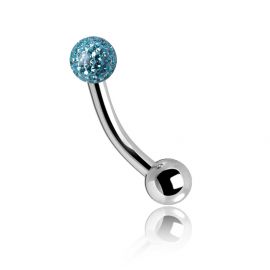 Mini piercing with premium crystal and resin