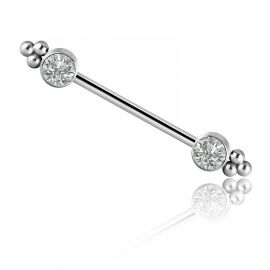 Piercing capezzolo con zirconia