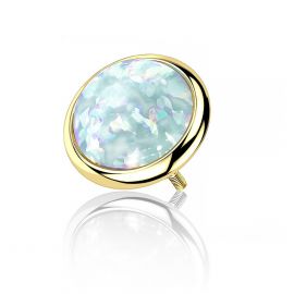 Microdermal composant en or et opale