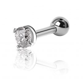 Mini bar with crystal for helix piercing