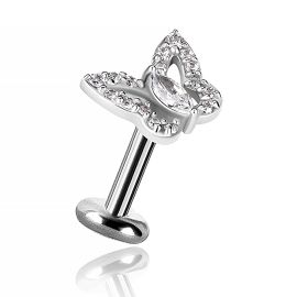 Bijou papillon pour piercing oreilles et lèvres