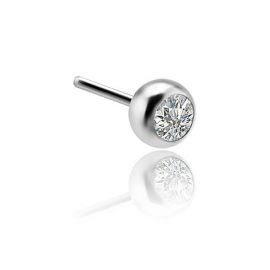 Spare jewel piercing with crystal ball