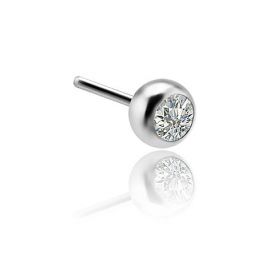 Piercing bijou de rechange avec boule de cristal