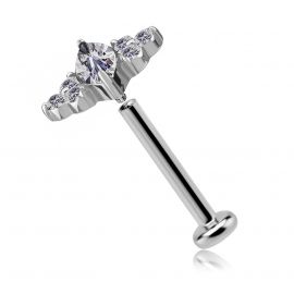 LABRET CON RICAMBIO IN PREMIUM ZIRCONIA