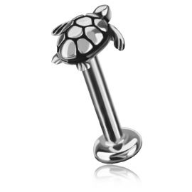 PIERCING LABRET WITH TURTLE