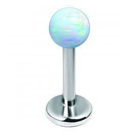 LABRET MIT INNENGEWINDE UND OPAL