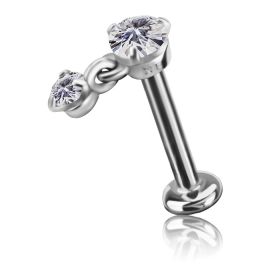 LABRET WITH DANGLING CRYSTAL
