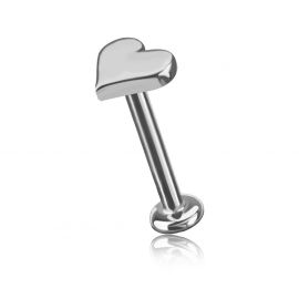 LABRET CON RICAMBIO A FORMA DI CUORE