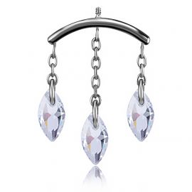ACCESSORY FOR VERTICAL HELIX WITH THREE CRYSTAL DROPS
