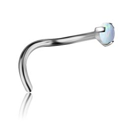 TITANIUM & OPAL NOSE JEWEL