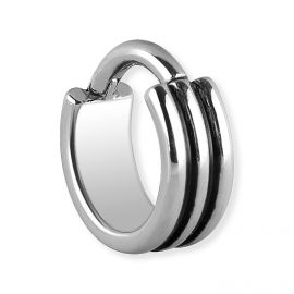 Steel septum piercing clicker