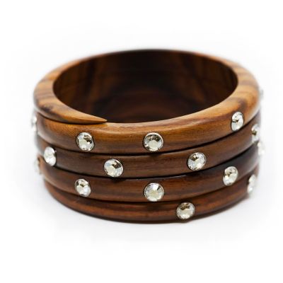 PULSERA MULTICAPA CON CRISTALES