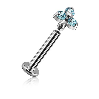 TRINITY PIERCING WITH LAB GEM
