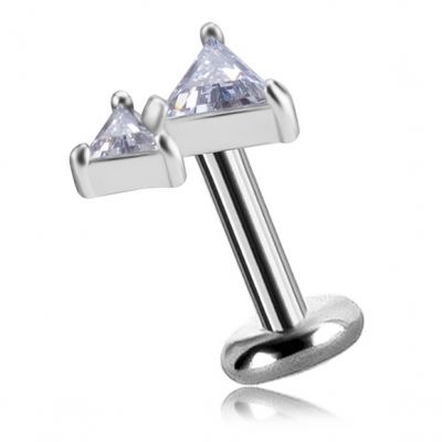 PIERCING WITH TWO TRIANGLES AND CRYSTALS