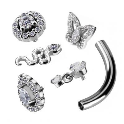 RECAMBIO DE BARRA CURVO PARA PIERCING DEL OMBLIGO