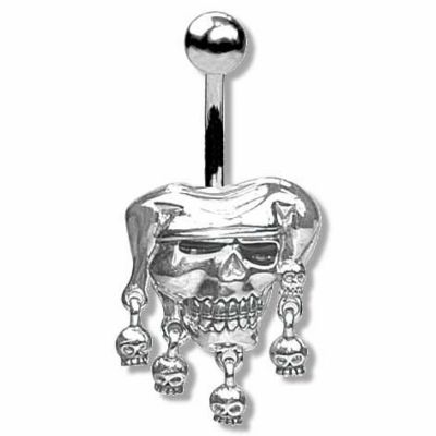 PIERCING PER OMBELICO CON TESCHI PENDENTI