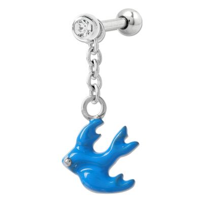 PIERCING HELIX AVEC OISEAU