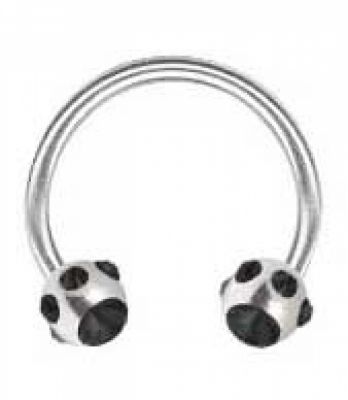 BARRE CIRCULAIRE AVEC CRISTAUX