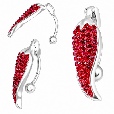 PIERCING PER L’OMBELICO CON PEPERONCINO