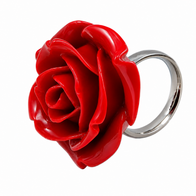 ANELLO CON ROSA