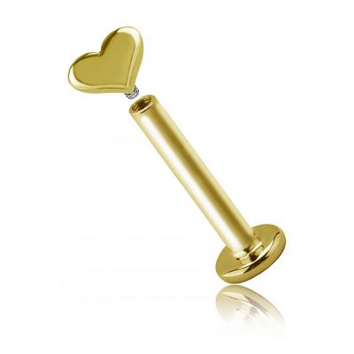 PIERCING IN ORO CON CUORICINO