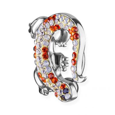 PIERCING NOMBRIL AVEC GECKO