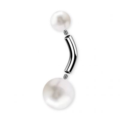 BANANA AND FRESHWATER PEARLS WITH EXTERNAL THREADS