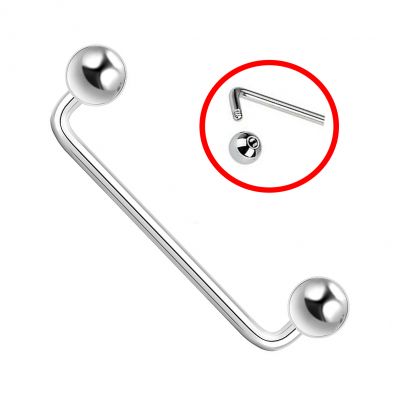 STAB MIT KUGELN FÜR SUBKUTANES PIERCING