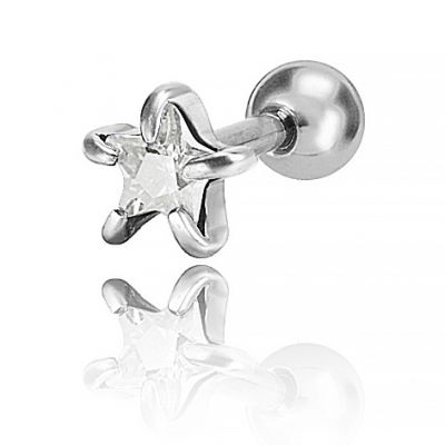 HELIX PIERCING WITH JEWELLED STAR