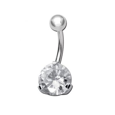PIERCING DA OMBELICO CON CRISTALLO 