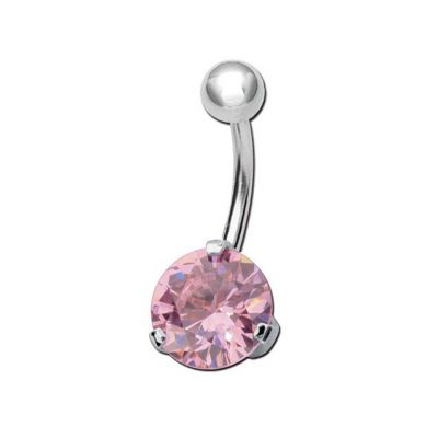 PIERCING DA OMBELICO CON CRISTALLO 