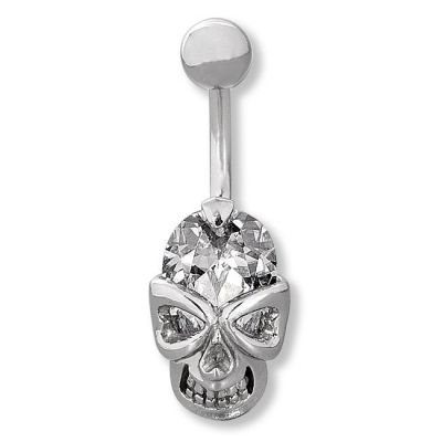 PIERCING PER OMBELICO CON TESCHIO E CRISTALLO
