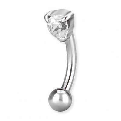 PIERCING PER SOPRACCIGLIO E ROOK CON CRISTALLO