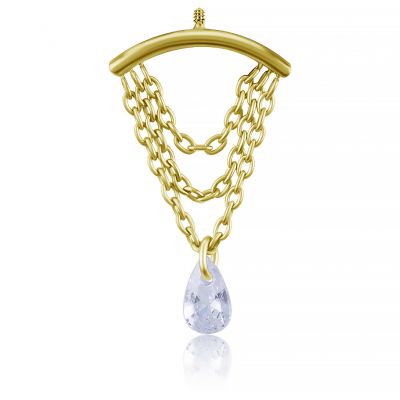 ACCESORIO PARA VERTICAL HELIX CON UNA GOTA DE CRISTAL