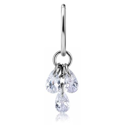 EARRING WITH CUBIC ZIRCONIA DROPS