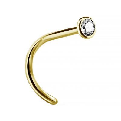 PIERCING PLACCATO ORO PER LA NARICE