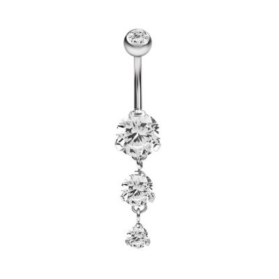 PIERCING NOMBRIL AVEC CRISTAUX
