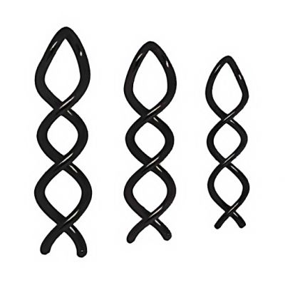 SPIRALE EN ACIER NOIR