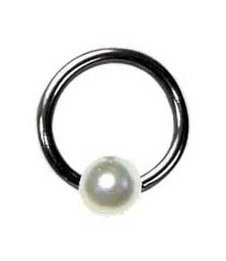 ANNEAU PIERCING AVEC PERLE