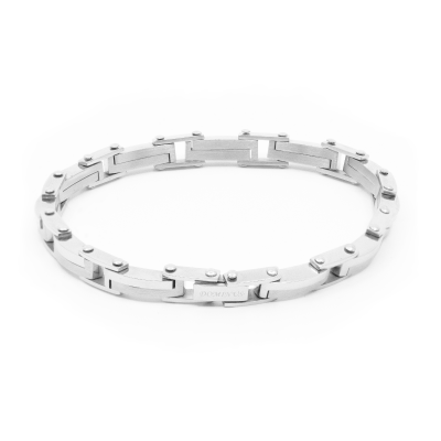 BRACCIALE CON MAGLIE SATINATE