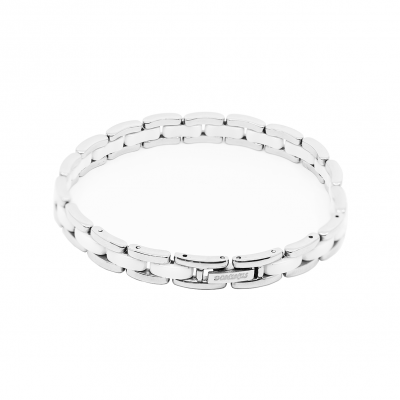 THIN STEEL AND CERAMIC BRACELET