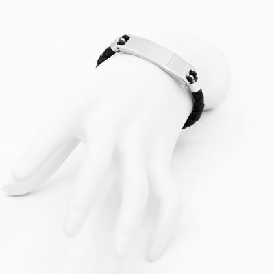 PULSERA CON PLACA DE ACERO
