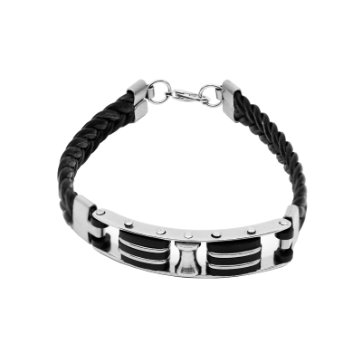 PULSERA DE CUERO TRENZADO