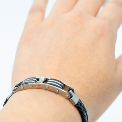 PULSERA DE CUERO TRENZADO