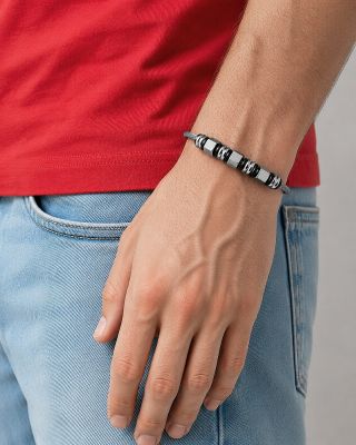 STEEL BRACELET WITH ACCESSORIES