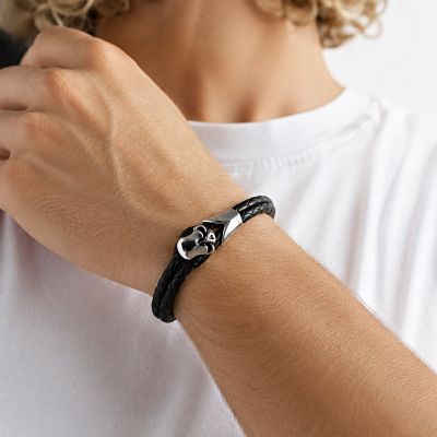 DOUBLE BRACELET WITH SKULL